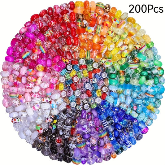 DIY Bead Jewelry Making Kit 200 To 400 Pieces Glass Beads Set