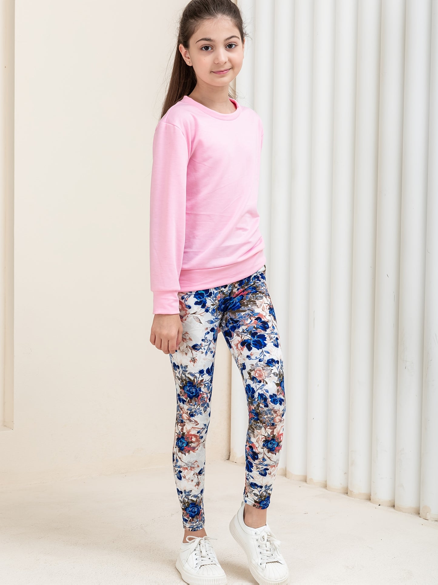 5 Pack Girls Ultra Soft Stretch Leggings With Assorted Prints Cows Unicorns Princesses Dancers Cropped Length For Dance