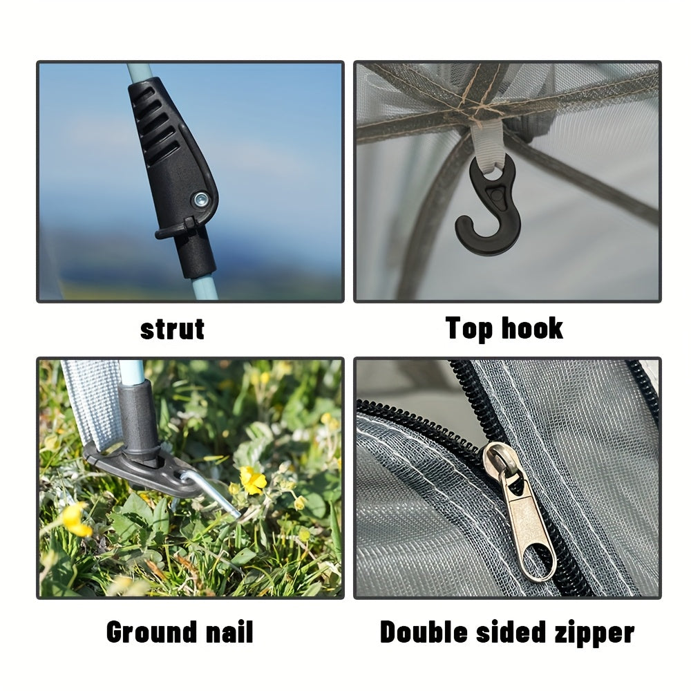 4-6 Person Camping High Quality, Windproof, And Tents, The Hexagonal Structure Is More Stable, Easy to Set Up, Lightweight Camping Tent, Carpa, Outdoor Essentials, Suitable for Family Travel, Outdoor Camping, Hiking Trips, Br