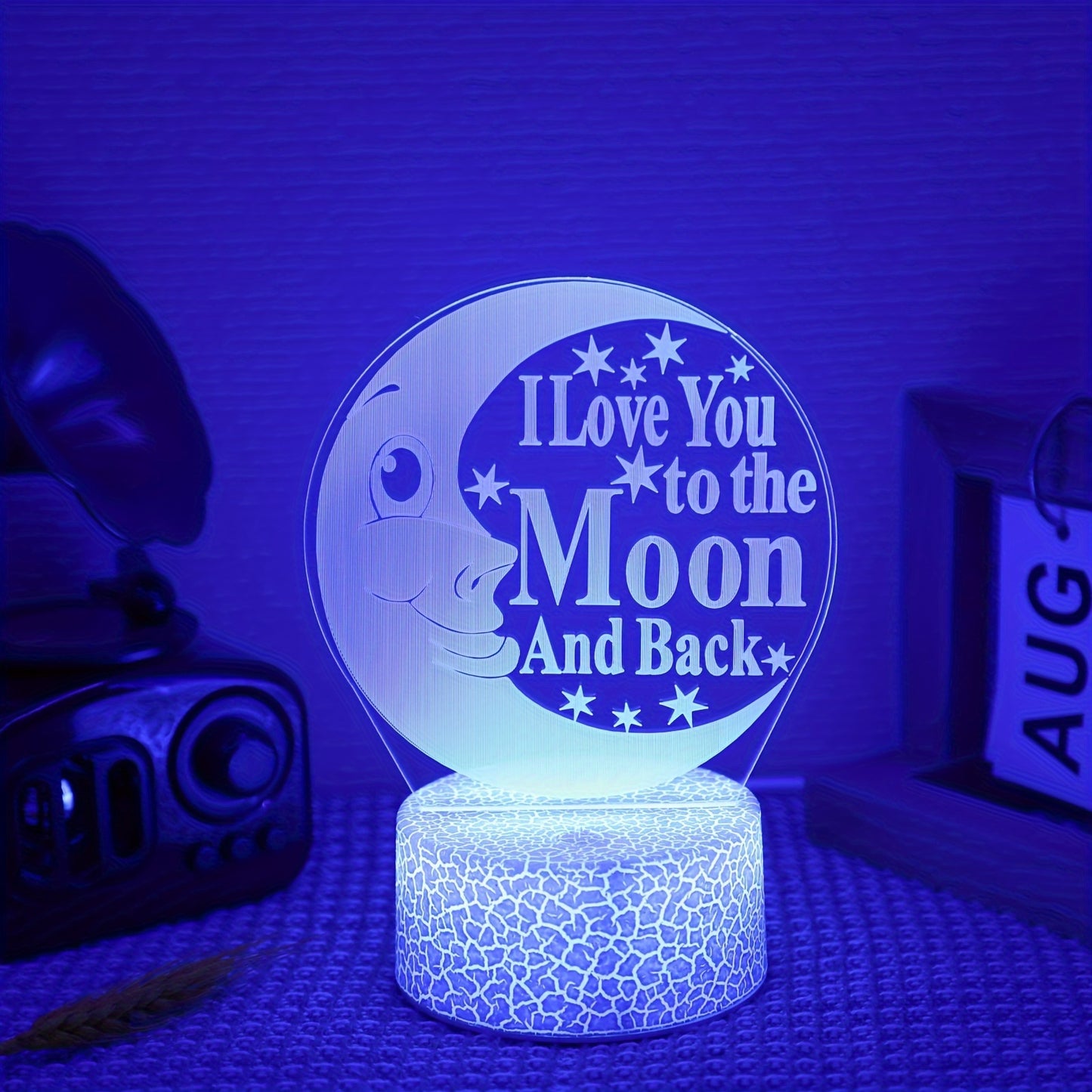 1pc 3D LED Night Light USB interface, USB lighting fixtures, computer accessories and peripherals Holiday gifts for family and friendsUSB interface, USB lighting fixtures, computer accessories and peripherals