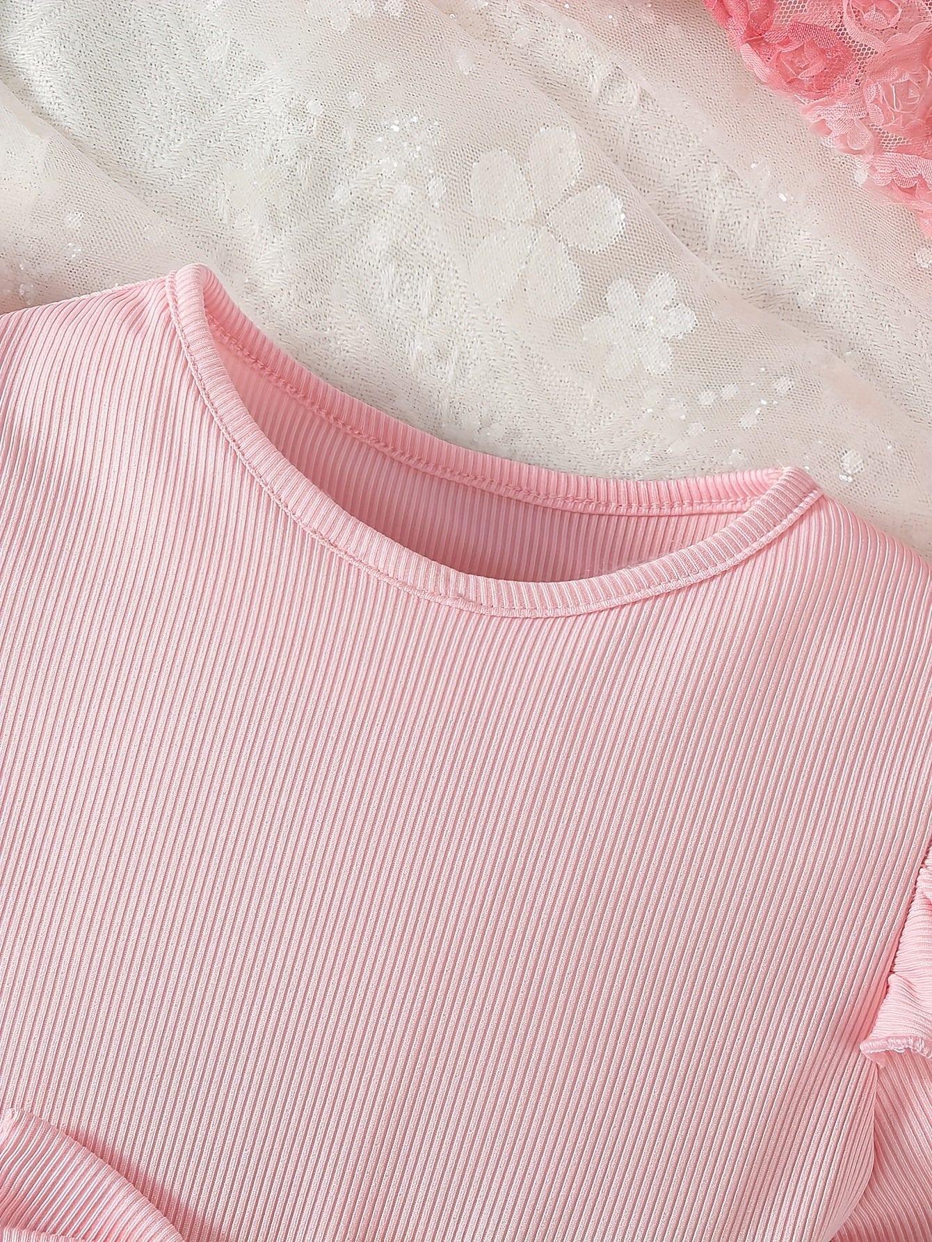 Hello Kitty Winter Party Dress For Girls 3D Flower Bow Print Pink Princess With Puffy Sleeves Machine Washable