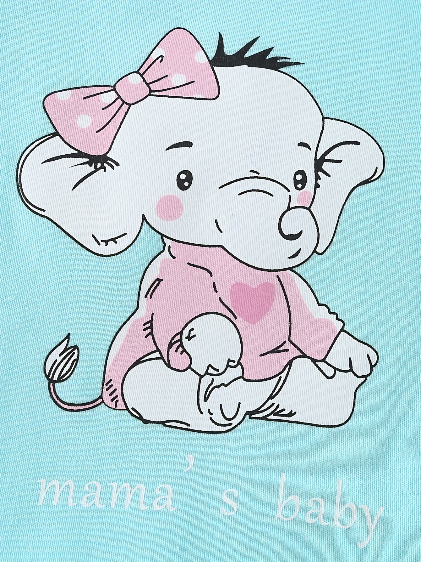 5pcs Set Of Baby Girl Short Sleeved Triangle Jumpsuit, Pink Elephant Cute Baby Girl Hoodie, Crawling Suit, for Outdoor