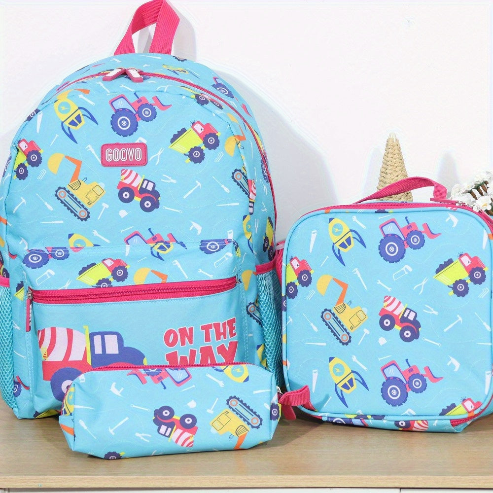 Kids School Backpack Set With Lunch Bag Pencil Case