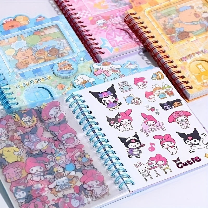 Sanrio Kuromi Coil Notebooks 4 Pack Gashapon Spiral Diaries