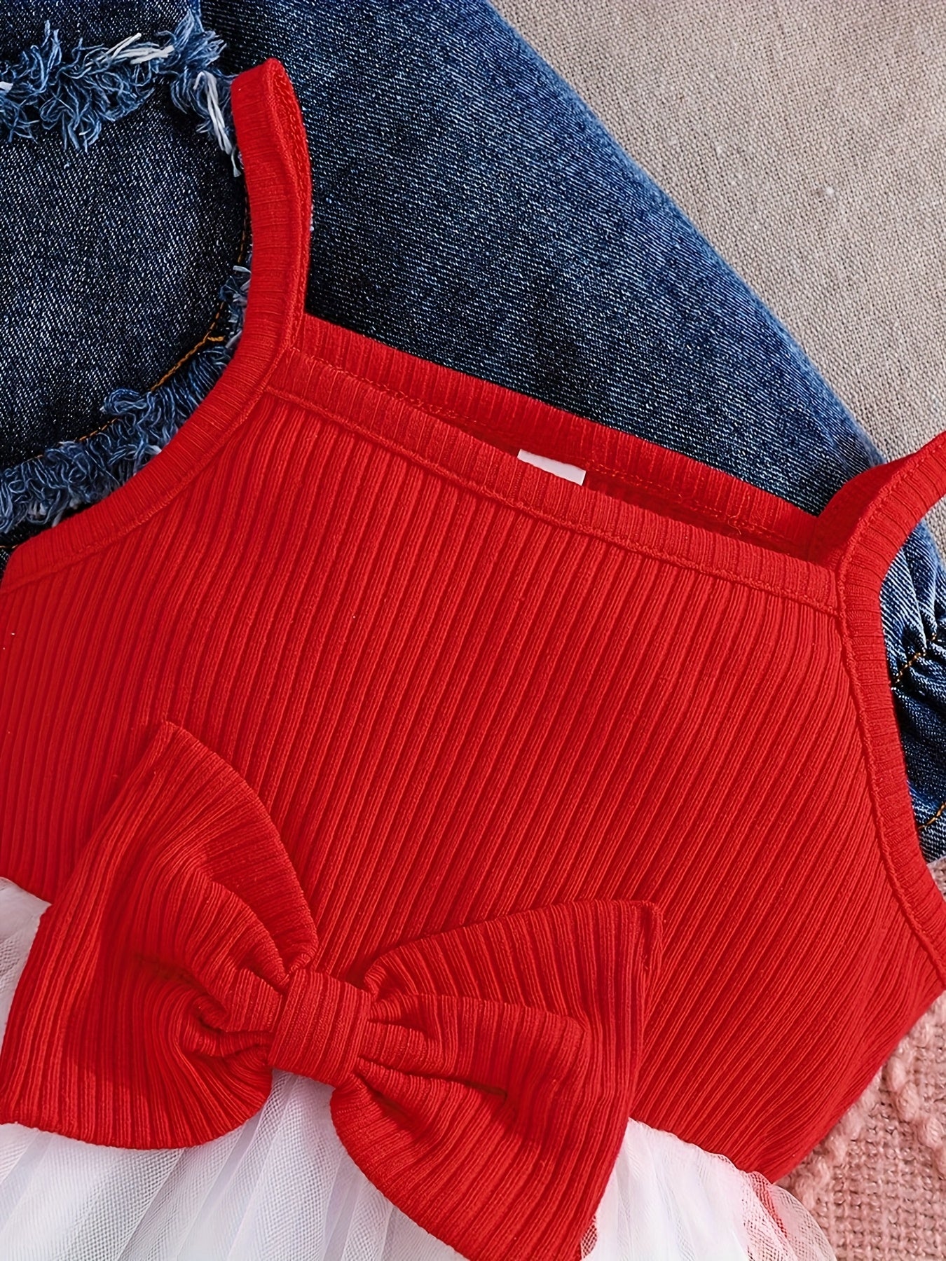 2pcs Toddler Girl Outfit | Stylish Blue Denim Jacket & Adorable Bow Skirt Set | Cozy Jacket with Button Front, Soft Flowy Skirt for Fall Birthday Party, Photoshoot, Casual Wear - Machine Washable Toddler Ensemble, Perfect for