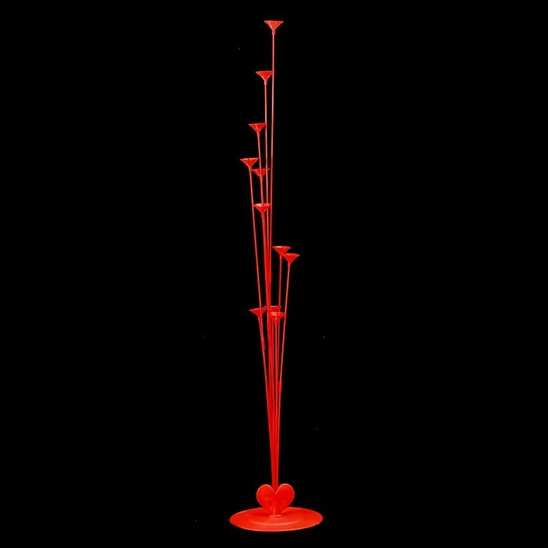 Valentine Balloon Tree Kit 2pcs With Red Latex Balloons And 18 Inch Red Heart Balloon For Valentines Day Wedding Set