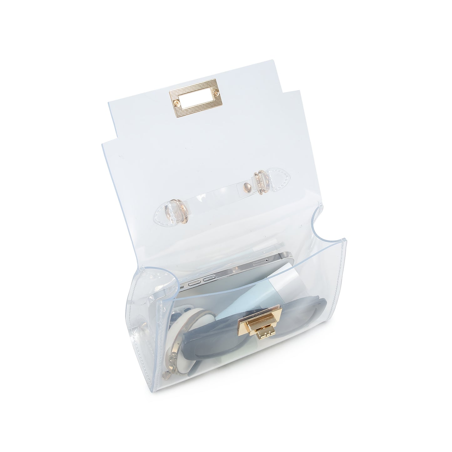 PVC See Through Stadium Wallet For Women Shoulder Bag