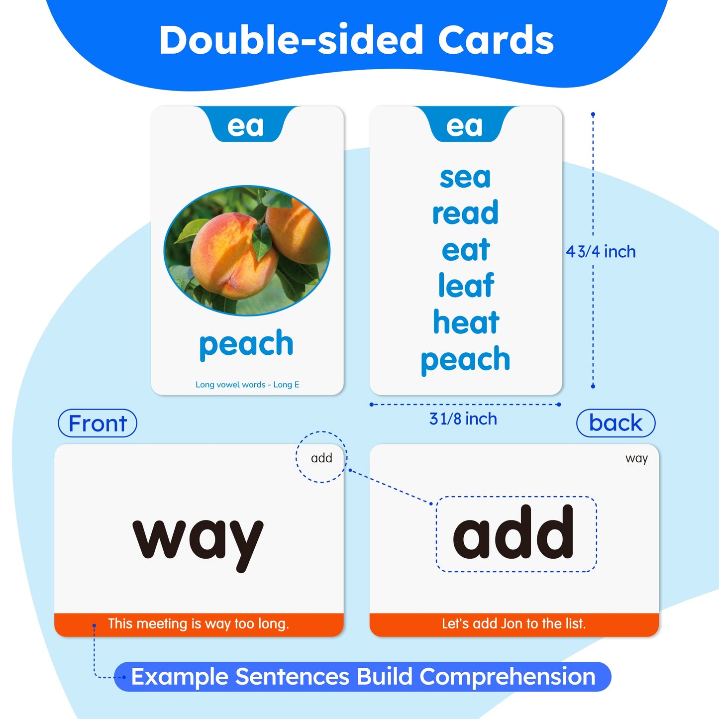 BenBen 500 Sight Words & 150 Phonics Flash Cards/1000+ Words, Learn to Read CVC, Blends, Long Vowel Words Sounds, Dolch & Fry High Frequency Sight Words for Pre - Primer Kindergarten 1st 2nd 3rd Grade Kids Ages 3-9, 24 Phonic