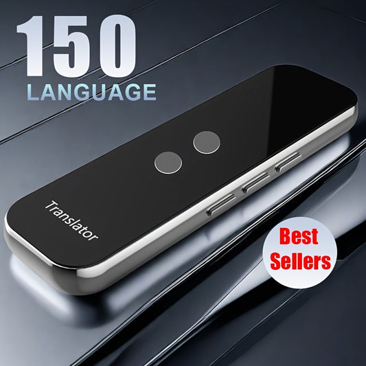 Portable Language Translator Device, Two-Way Instant Translator, APP Online Voice Translation, 137 Languages Supported, High Accuracy Translator Device for Travel Business Learning Headphones