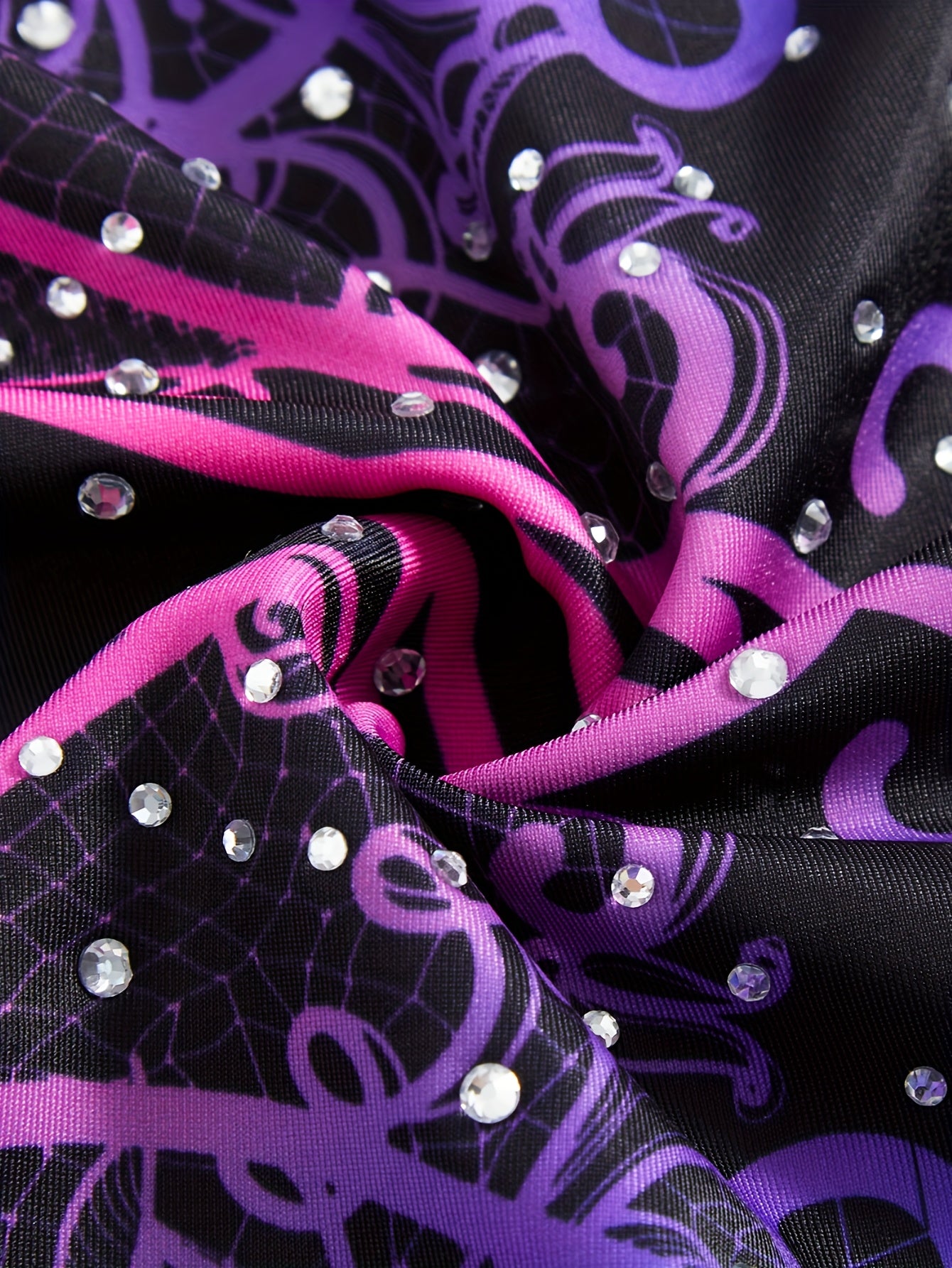 2 Piece Girls Gymnastics Leotards Hairband Sleeveless Unitard Gradient Sequin Design Rhinestone Embellishments Ages 3