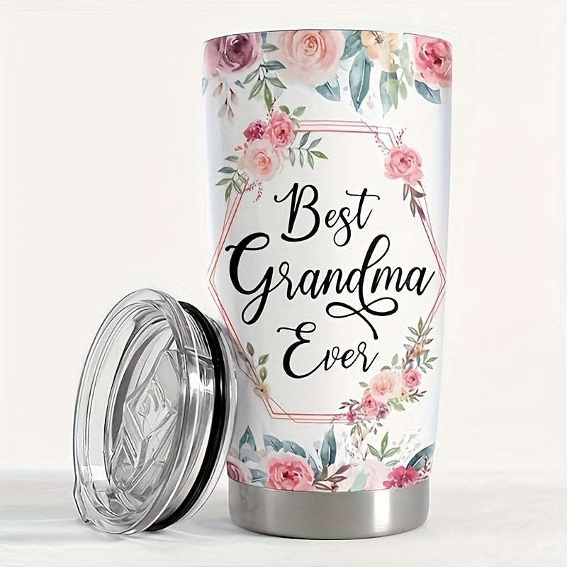 20oz Grandma Tumbler Stainless Steel Insulated Travel Mug Nana Gift Best Grandma Mothers Day Birthday Christmas