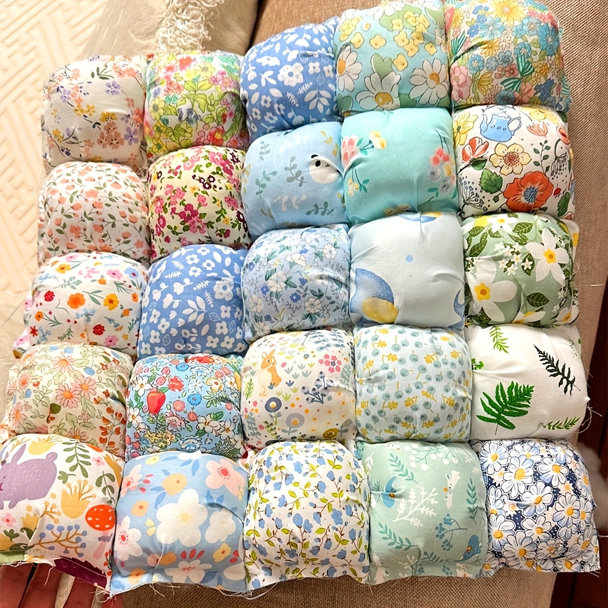 Pre-Cut Floral Cotton Fabric Squares 200pcs For Sewing