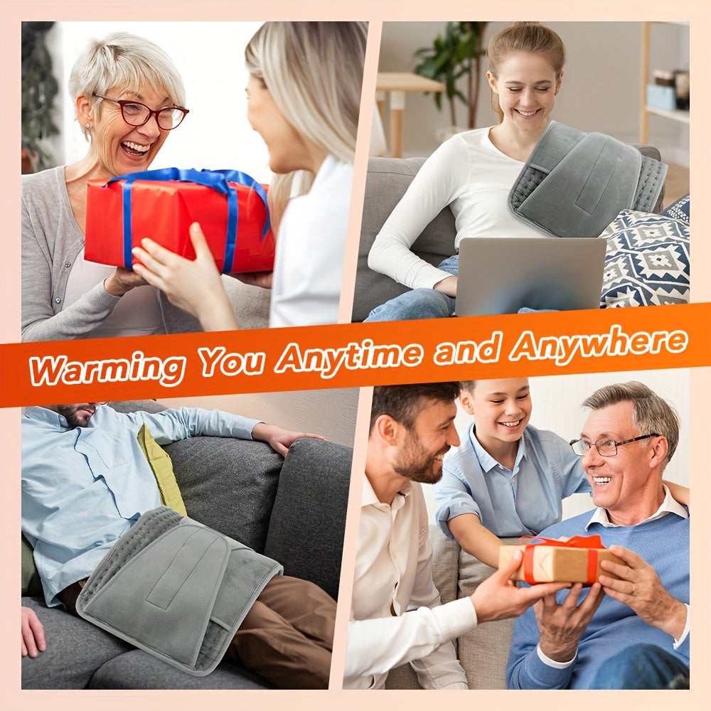 Electric Heating Belt With Six Settings And Four Timers Adjustable Waist 24 To 45 Inches Fast Heating And Washable Belt