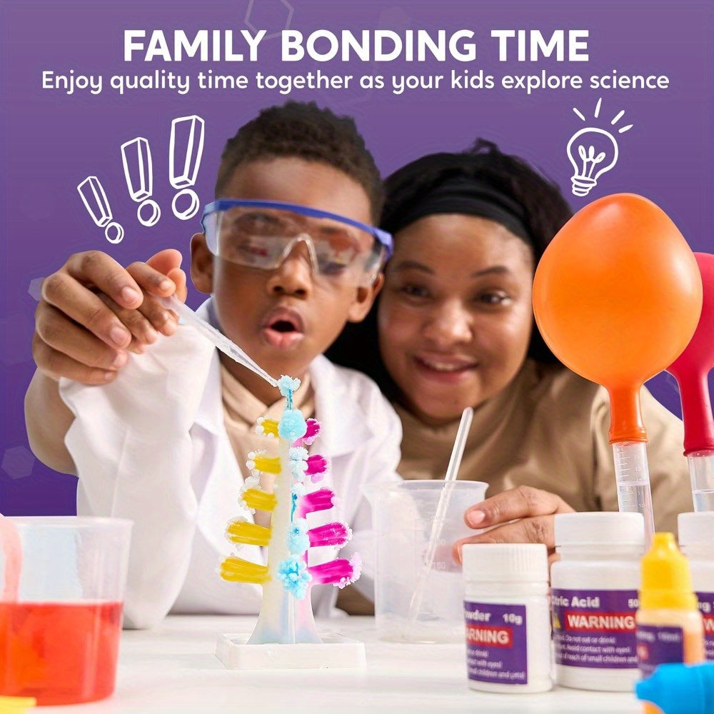 SYNCFUN Wonder Science Kits - 50+ Experiments Educational Toys, STEM Activities with Growing Crystal Tree, Lab Science Toys, Gifts for Birthday Christmas for Kids Aged 6 7 8+, Best for Christmas