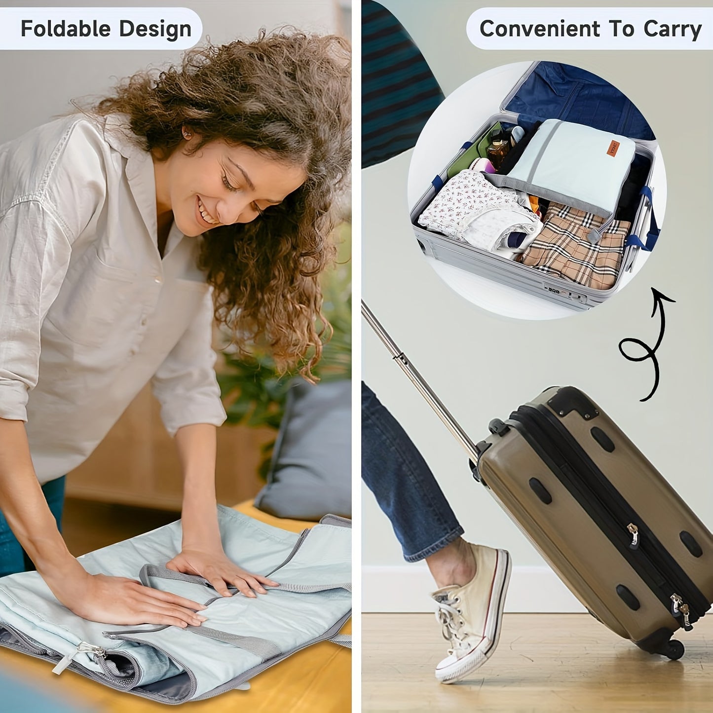 Versatile Garment Bags That Can Be Folded, a Convertible Duffle Bag with a Shoulder Strap, a Garment Bag Featuring a Shoe Compartment, a 2-In-1 Hanging Suitcase for Weekend Trips, Essential Travel Accessories, Perfect for Wom