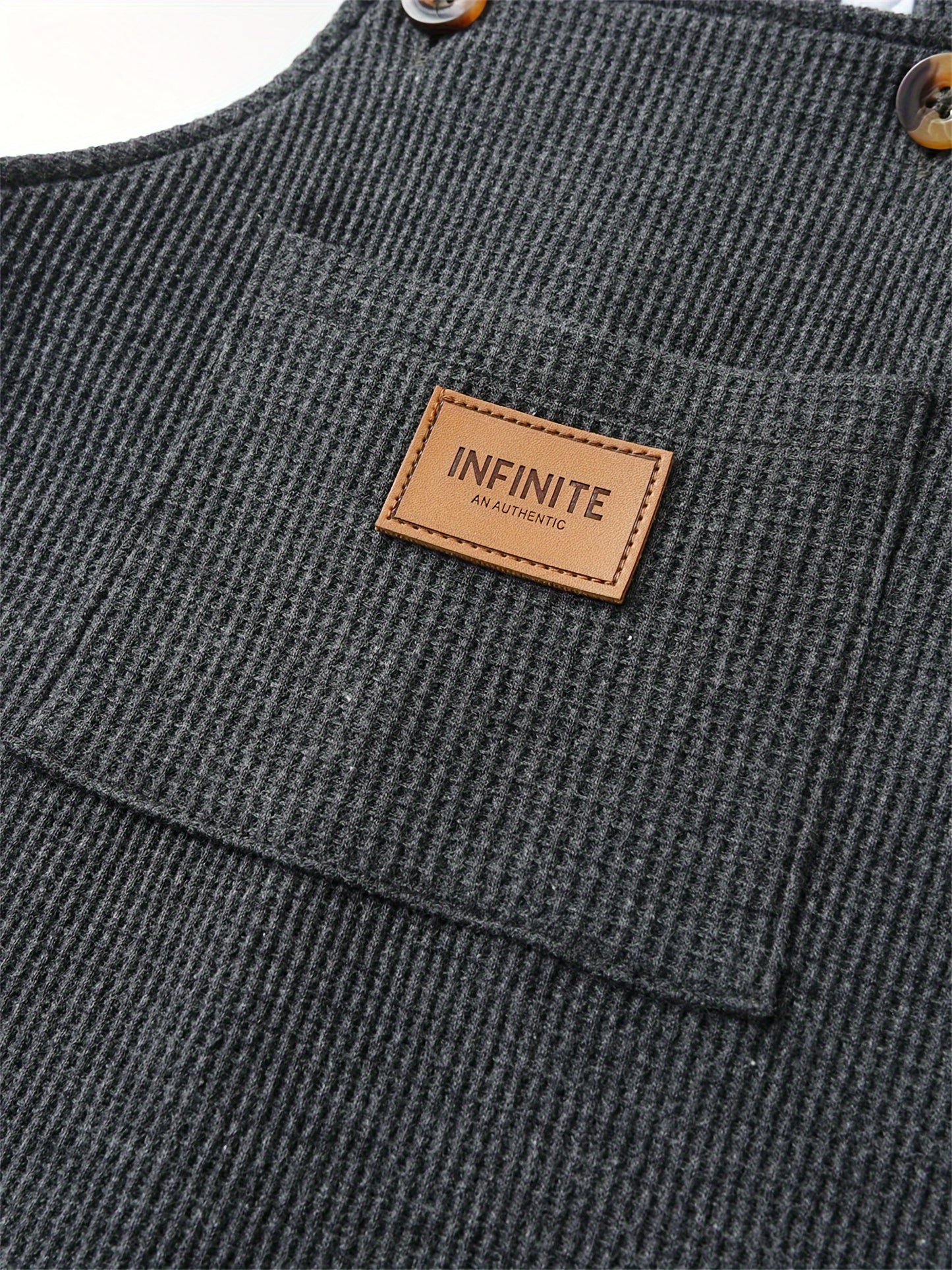 KUKITTY Infant Boy Overalls Jumpsuit With Pocket