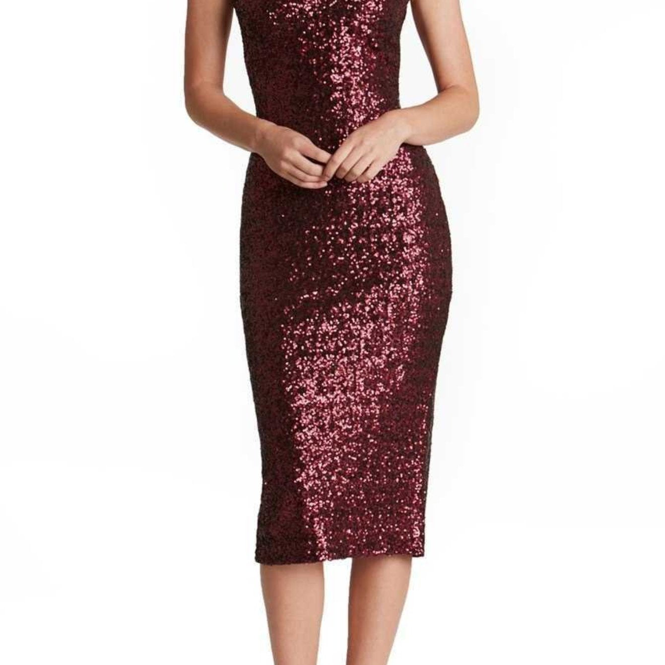 HERTALK Evening Dress for Women | Sexy, Backless Dress with Sequins and Straps, V-Neck, Long Sleeve, Belted, Long Length