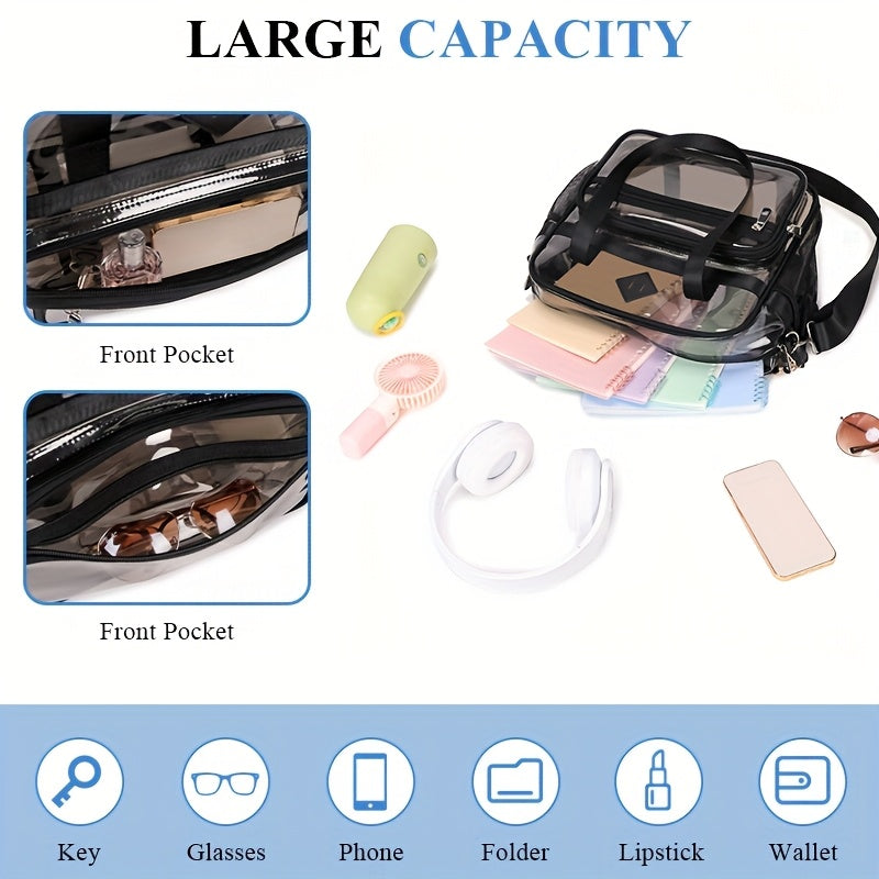 PIG PIG GIRL PVC Shoulder Bag High Capacity Crossbody
