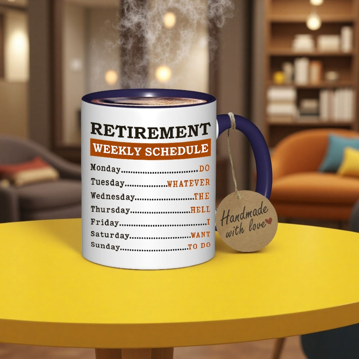 Humorous 11oz Ceramic Coffee Mug With Weekly Schedule Design Ideal Gift For Parents Colleagues Office Retirement