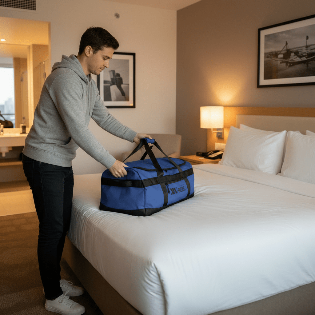 40L Travel Backpack 3-in-1 Convertible Duffle Bag with Shoulder Strap, Heavy-Duty Durable Polyeste Waterproof Bag for Men & Women, Business, Weekend, Camping, Overnight Backpack