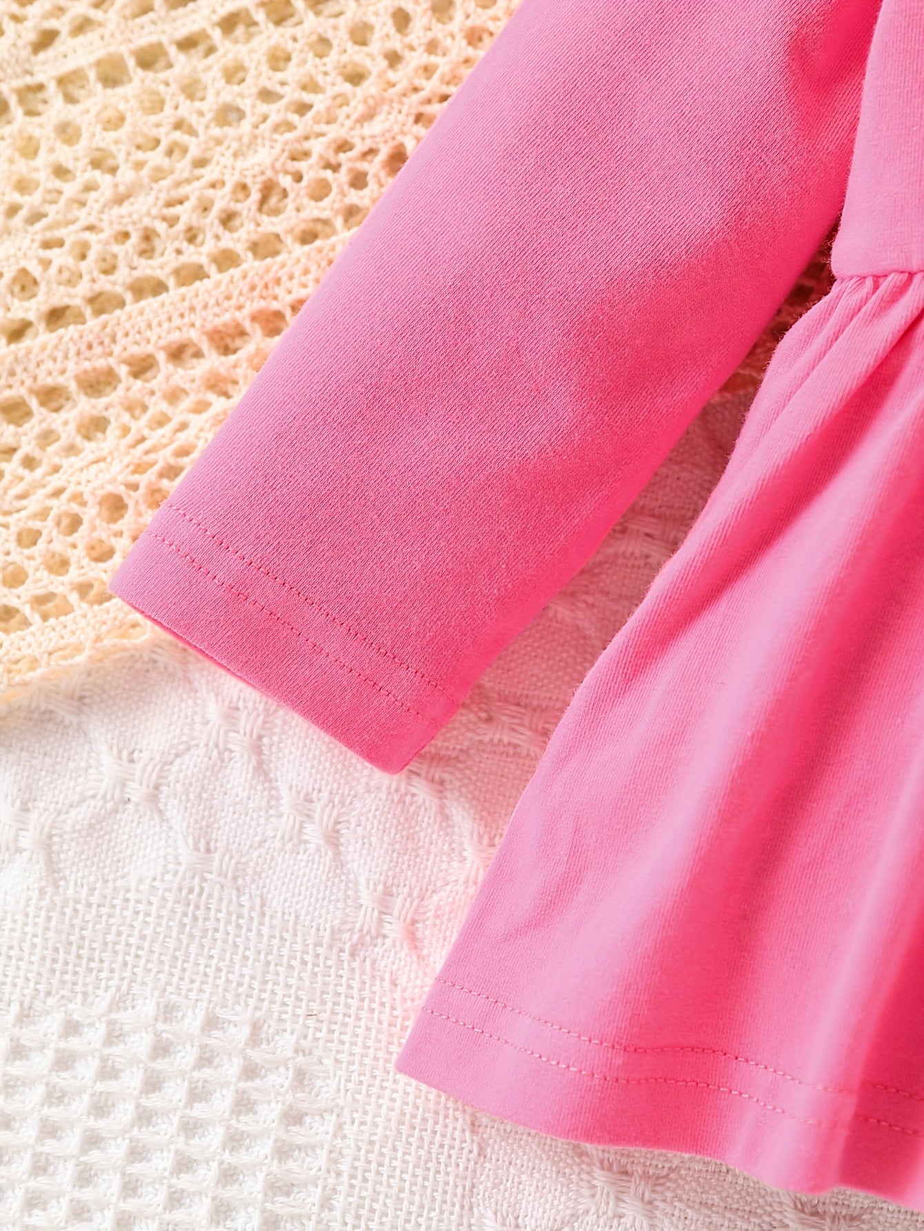 Toddler Baby Girls Clothes Set 3pcs Floral Soft Crewneck Long Sleeve Top+Pants Outfits With Headband, for Outdoor