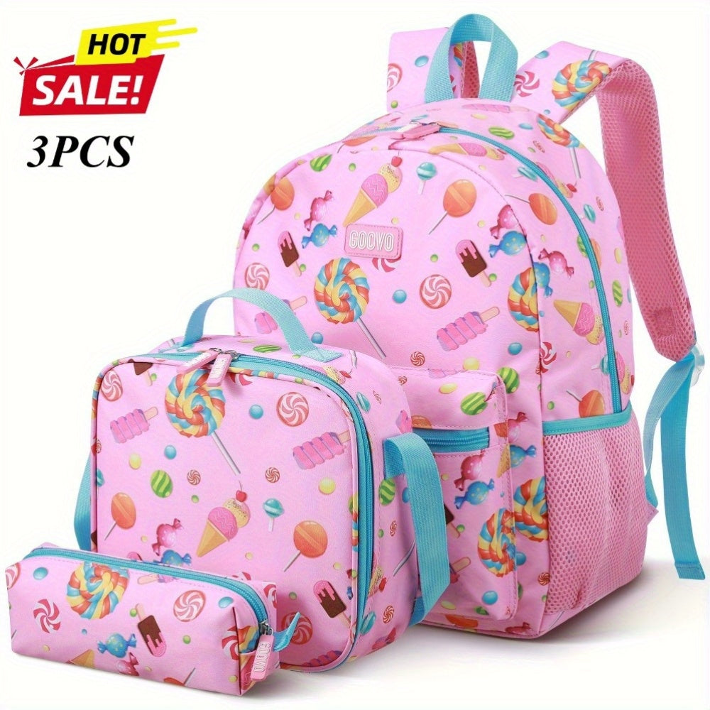Kids School Backpack Set With Lunch Bag Pencil Case