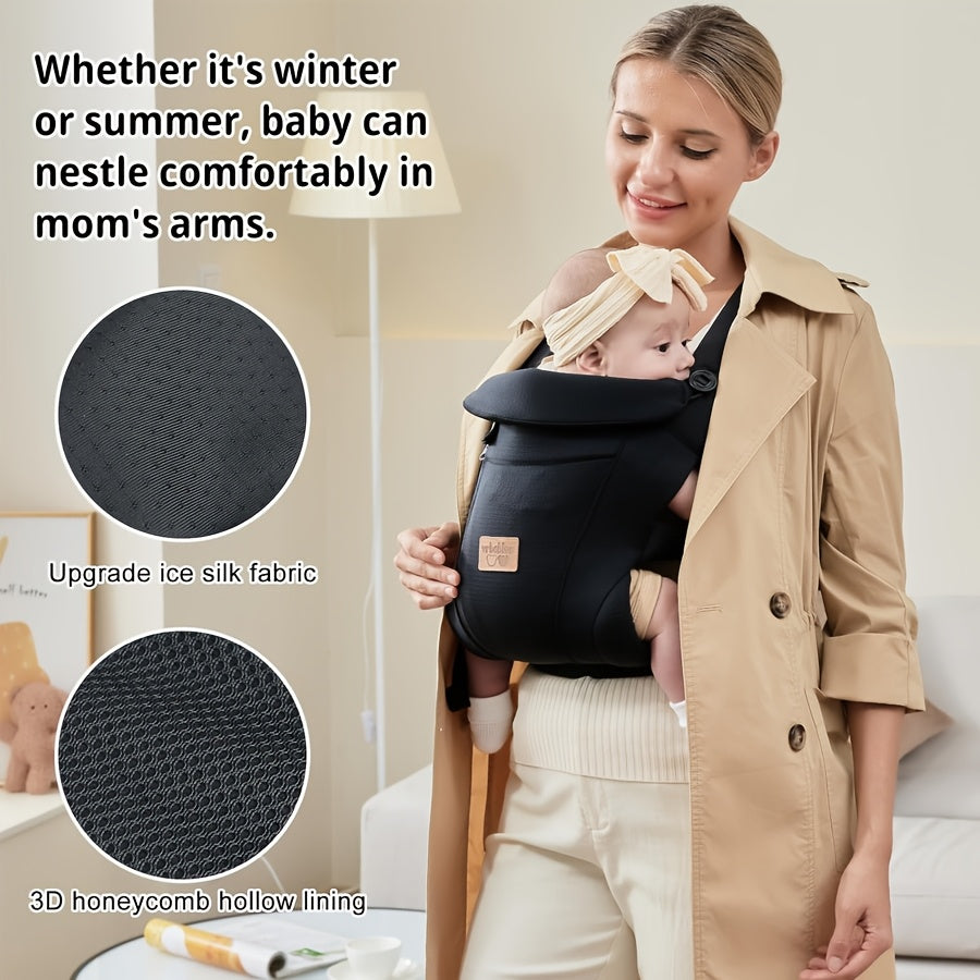 VRBABIES Ergonomic Baby Carrier With Adjustable Waist Belt Buckles