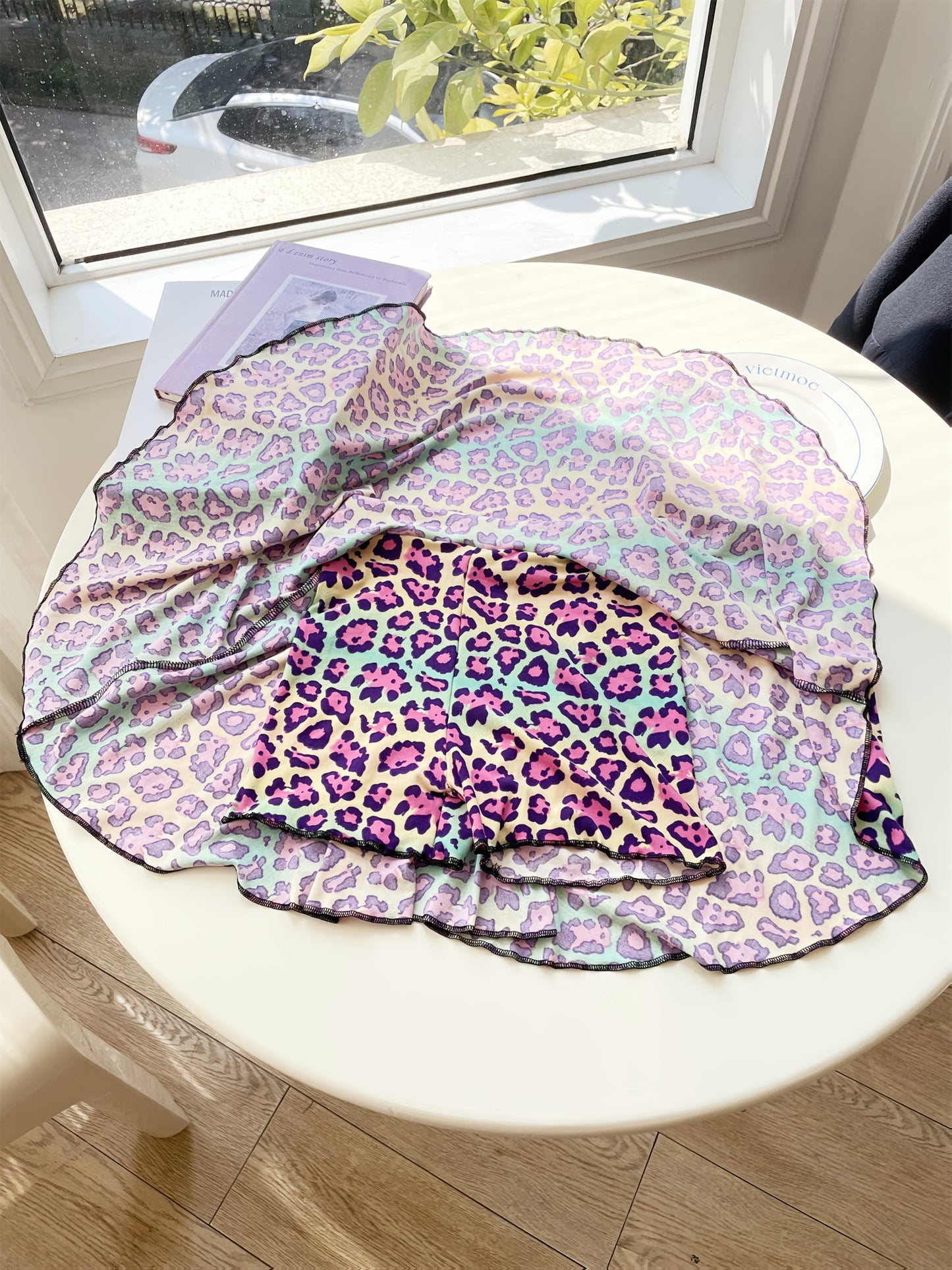 Random 5pcs Girls Skorts for School Back Leggings,  Dance Wear, Printed Design, Easy Care, Breathable Material, Multipack Skorts