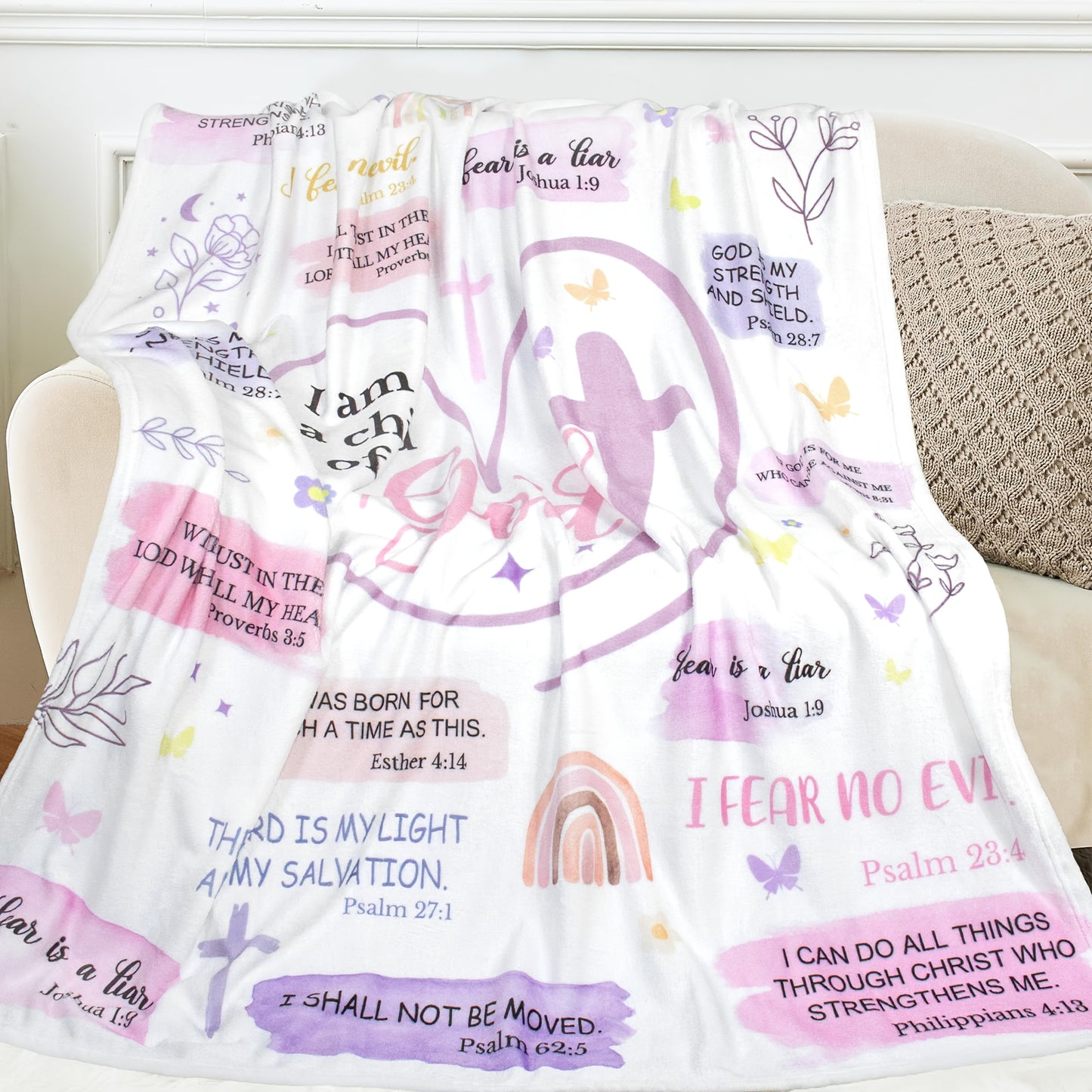 I Am a Child of God Fleece Blanket For Girls and Women