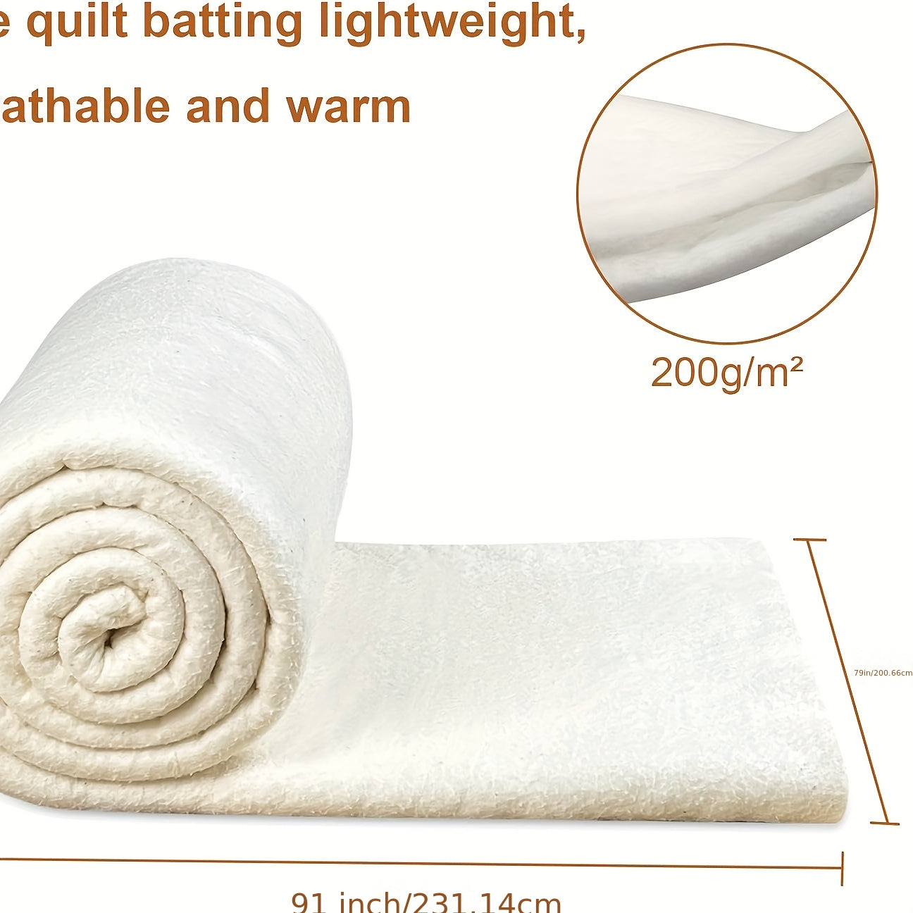 PurelyNatural All Season 100 Percent Cotton Quilt Batting for Quilts