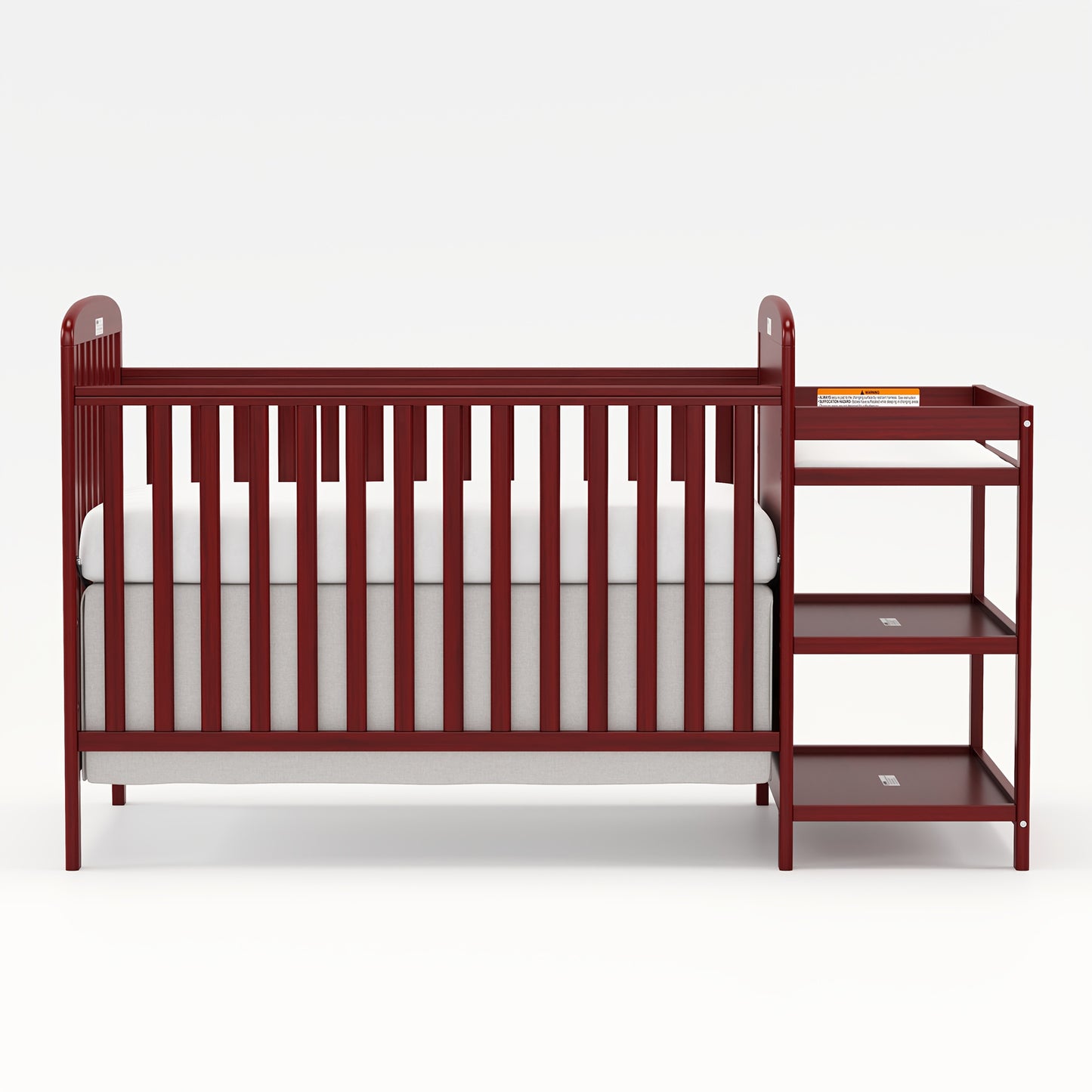 Goldzone 3-in-1 Convertible Baby Crib with Storage and Changing Table