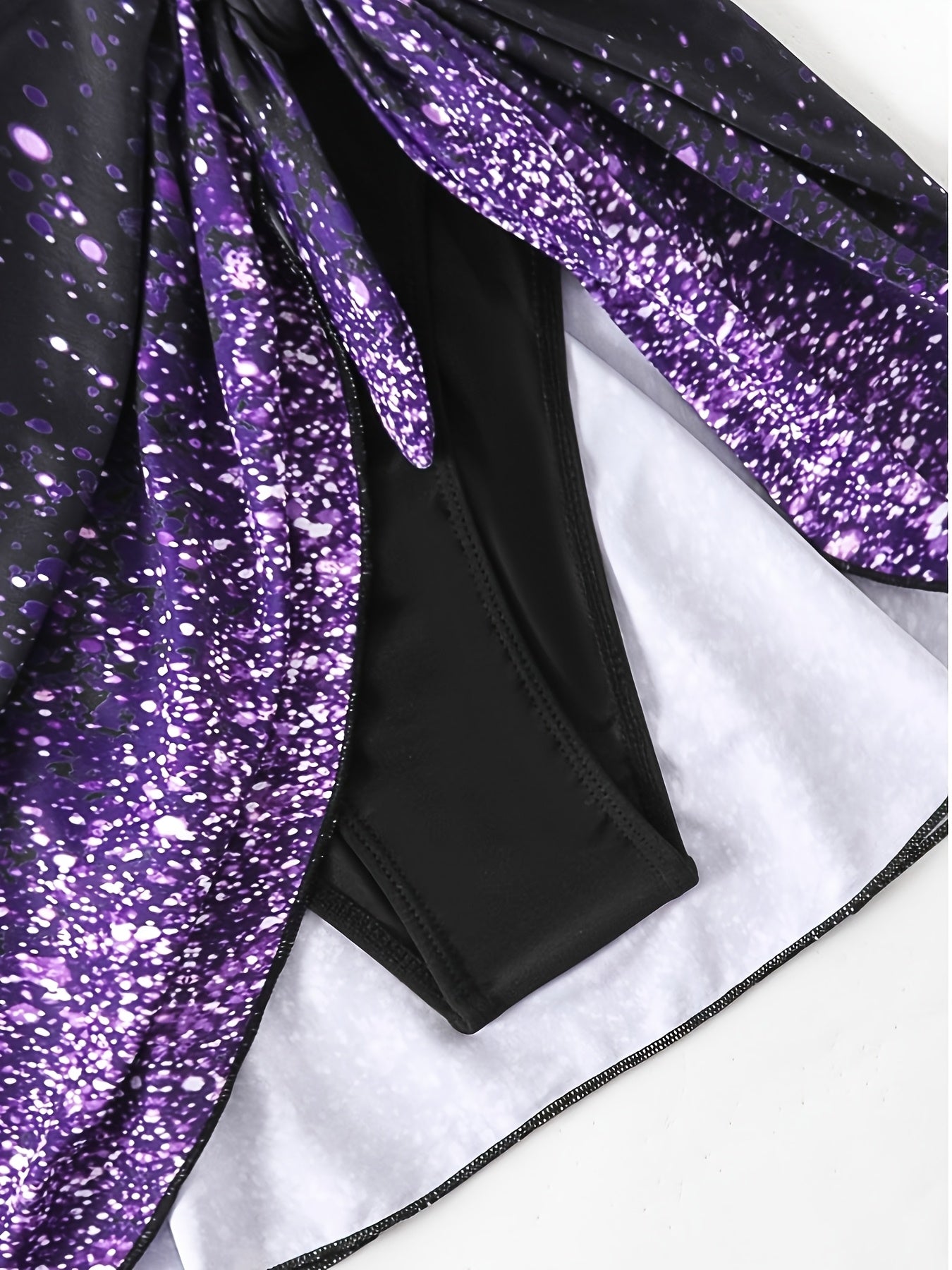 1pc Women's Elegant Skirted One-Piece Swimsuit - Sparkling Glitter Butterfly Tank Suit Suitable for Valentine's Beach/Pool Dates, Shapely Fit & Hand Washable Swimwear (Stock Available)